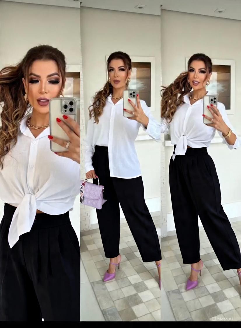 Camisa Branca Lisa - Imagem 4