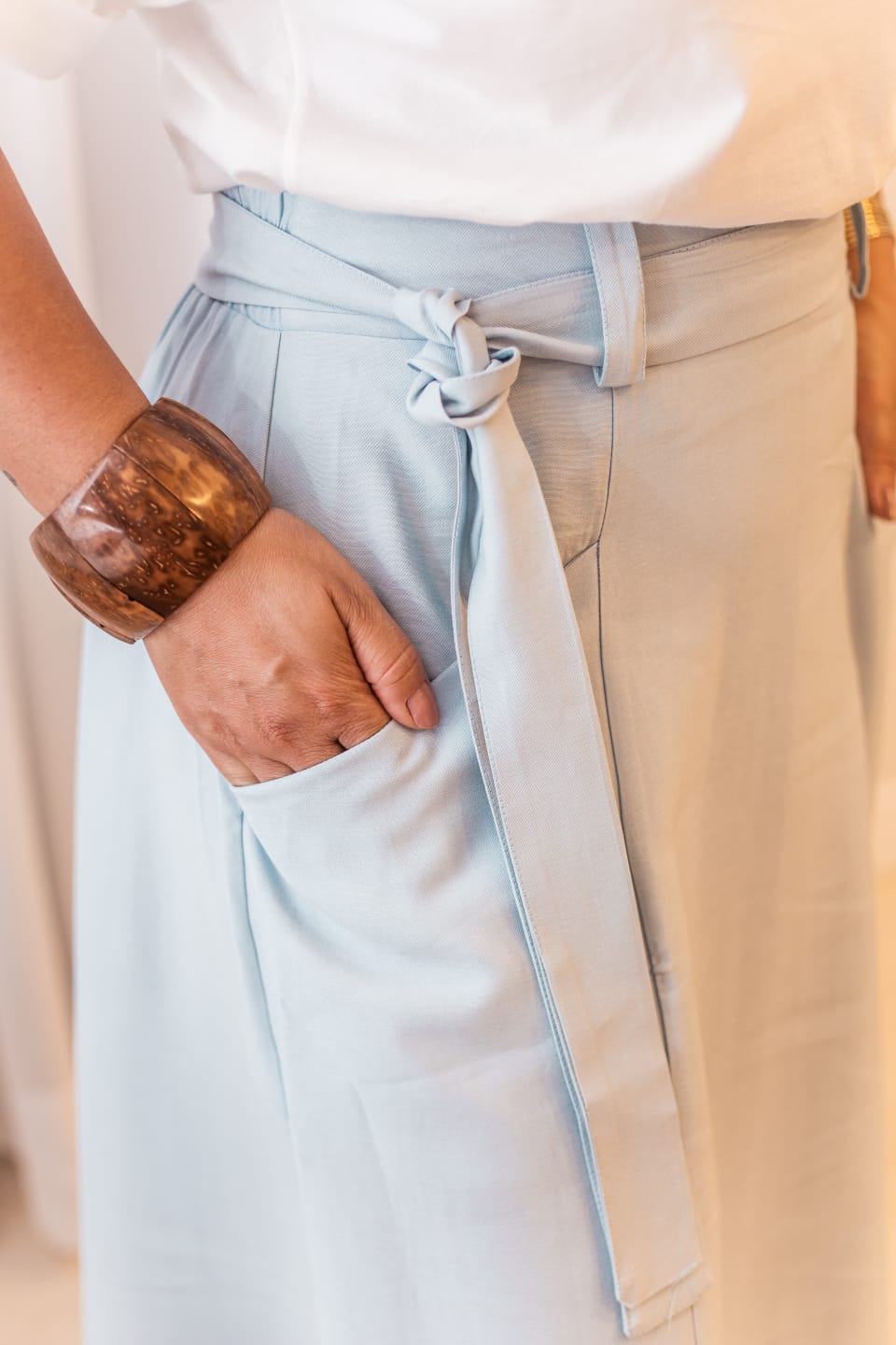 Saia Mid Azul Bebe - Imagem 2