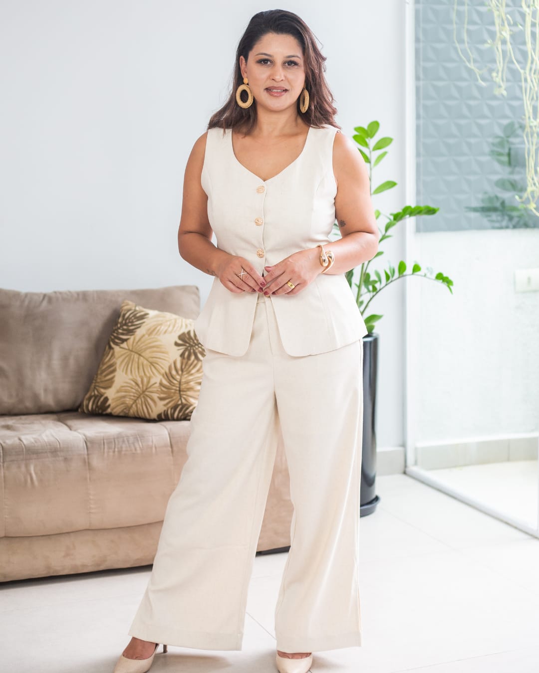 Calça Harmonia em alfaiataria