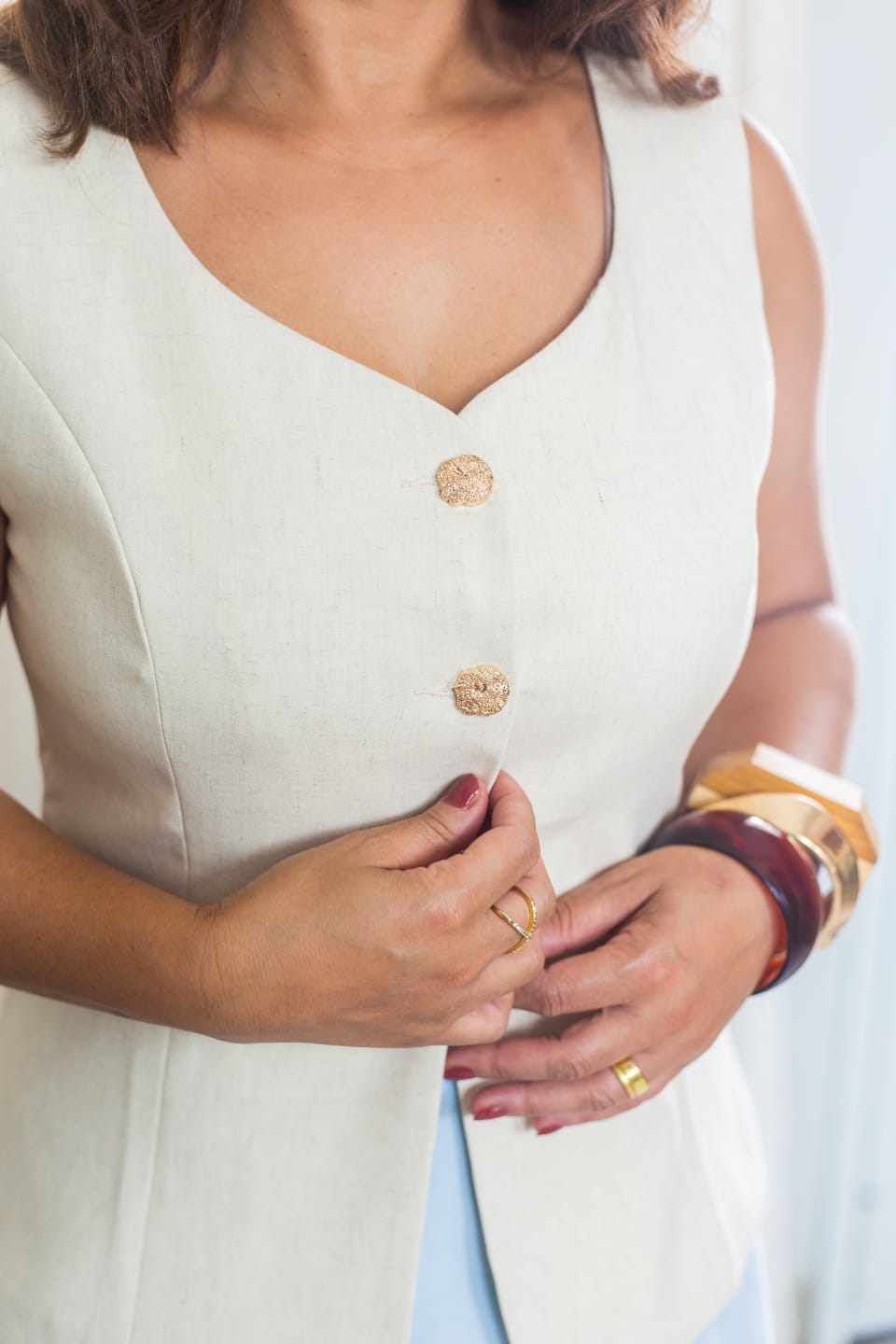 Colete Harmonia em alfaiataria - Imagem 3